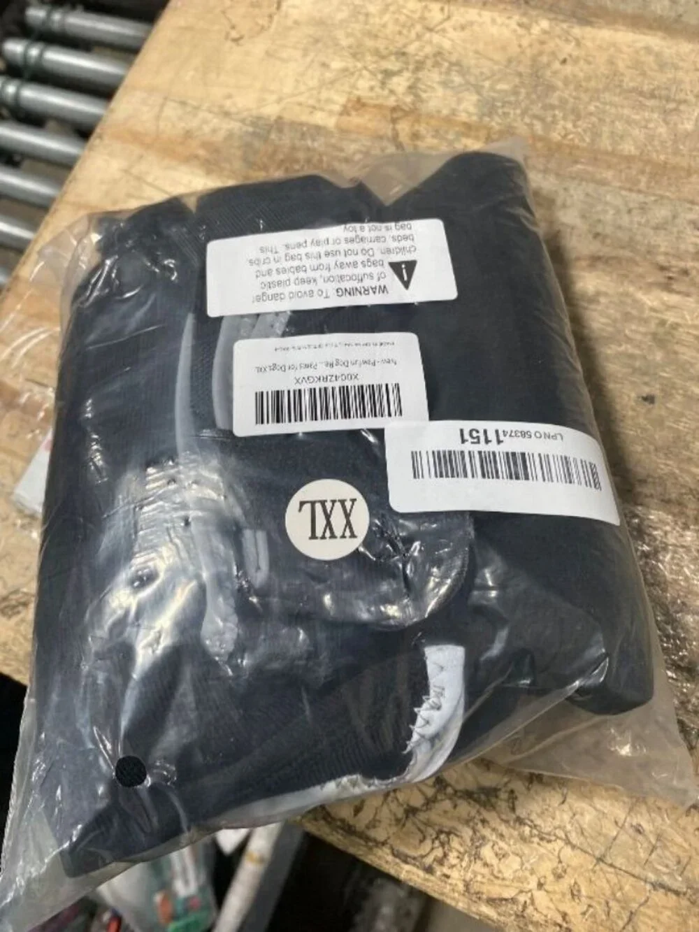 Pawfun Dog Rear Leg Sleeve Recovery Pants XXL Black